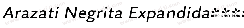 Arazati Negrita Expandida字体转换